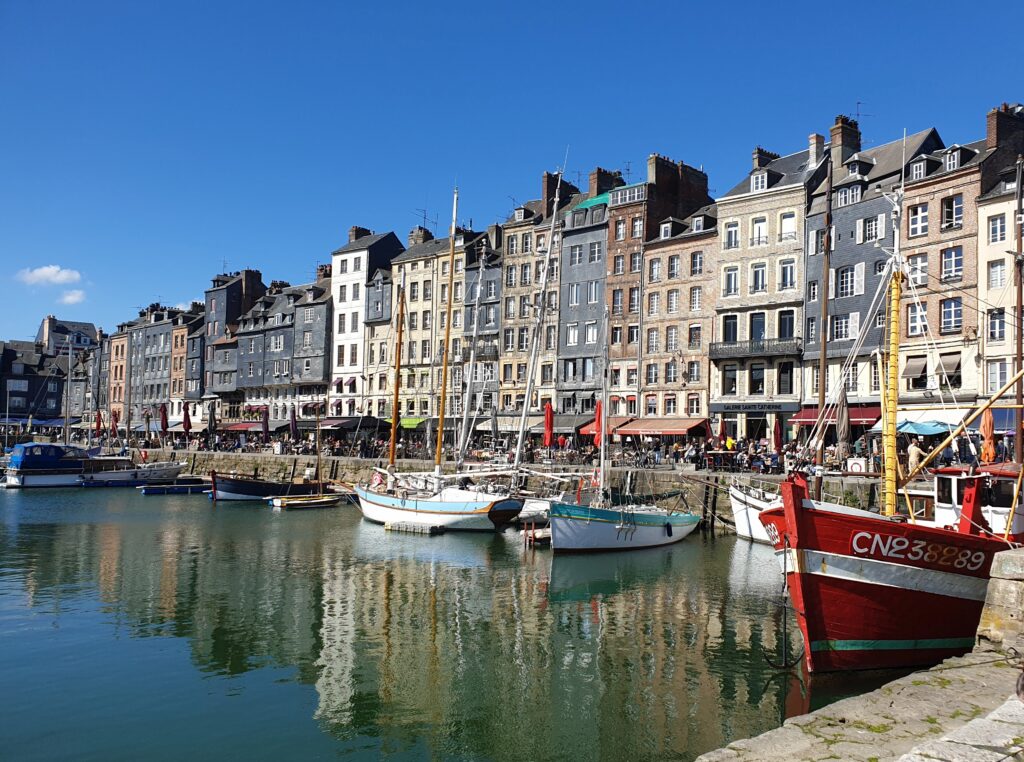 Private 5-Day Normandy Tour Honfleur harbor on a private Normandy tour
