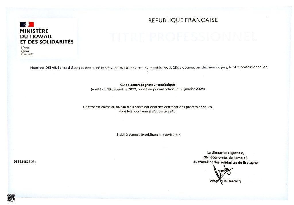 Certification Guide accompagnateur touristique